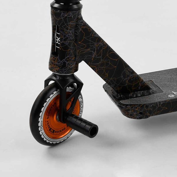 Самокат трюковый 65640 Best Scooter "CRASH" HIC-система, ПЕГИ, алюминиевый диск и дека, колёса 110мм PU, ширина руля - 57 см, в коробке 102306 фото