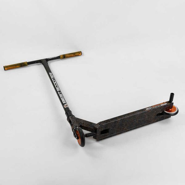 Самокат трюковый 65640 Best Scooter "CRASH" HIC-система, ПЕГИ, алюминиевый диск и дека, колёса 110мм PU, ширина руля - 57 см, в коробке 102306 фото