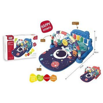 Килимок 668-216 (12) 2 кольори, 4 брязкальця, дзеркальце, звук, мелодії, піаніно, в коробці 139165 фото