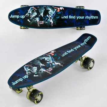 Пенні борд з колесами що світяться (Р 13780) Best Board, дошка=55см, колеса PU 74497 фото