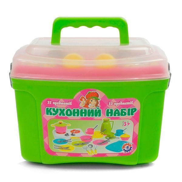 Детский набор кухня и посуда на 37 предметов (3596) "Technok Toys" 45939 фото