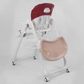 Стільчик для годування Toti (W-22019) м'який PU, м'який вкладиш, 4 колеса, знімний столик 96508 фото