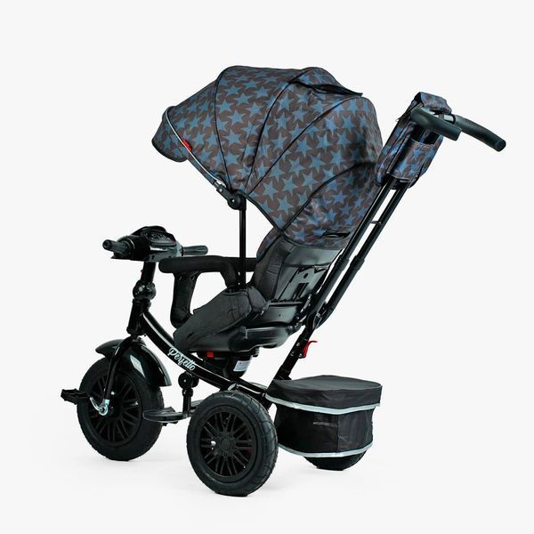 Велосипед триколісний з батьківською ручкою BestTrike "Perfetto" (8066 / 107-10) поворотне сидіння, кошик, фара музична 145113 фото
