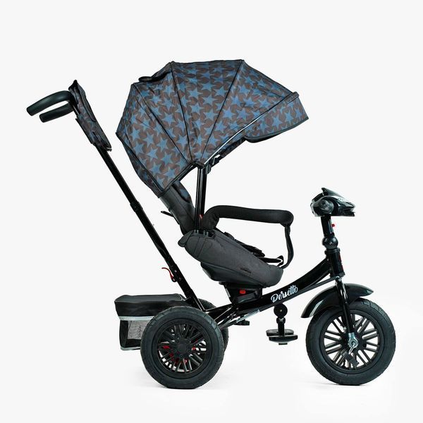 Велосипед триколісний з батьківською ручкою BestTrike "Perfetto" (8066 / 107-10) поворотне сидіння, кошик, фара музична 145113 фото