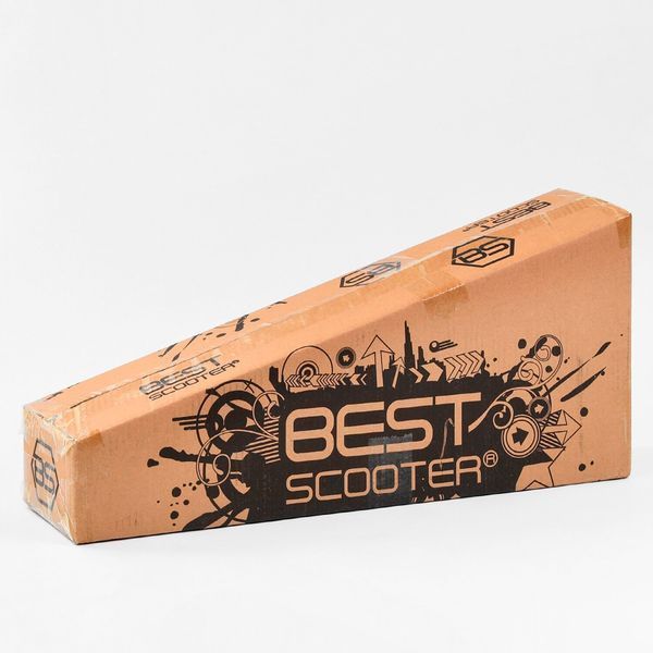 Самокат для детей Best Scooter (A 25772 /779-1524) колеса PU, СВЕТ, трубка руля алюминиевая, d передних колес 12 см, d задних колес 8 см 102019 фото