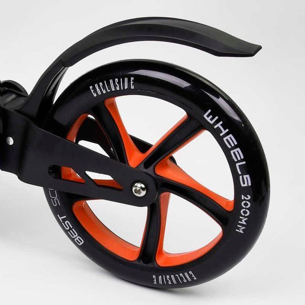 Самокат двоколісний з двома амортизаторами "Best Scooter" (23023) колеса PU d - 200мм 100075 фото