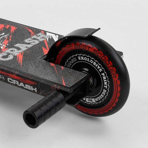 Самокат трюковий 67839 Best Scooter "CRASH" HIC-система, ПЕГИ, алюмінієвий диск і дека, колеса 110 мм PU, ширина керма - 57 см, в коробці 102311 фото