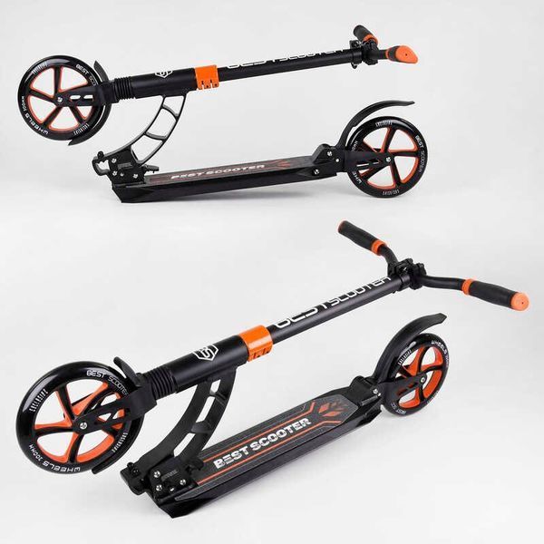 Самокат двоколісний з двома амортизаторами "Best Scooter" (23023) колеса PU d - 200мм 100075 фото
