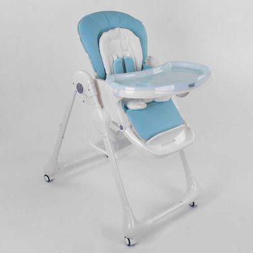 Стільчик для годування Toti (W-48406) м'який PU, м'який вкладиш, 4 колеса, знімний столик 96506 фото