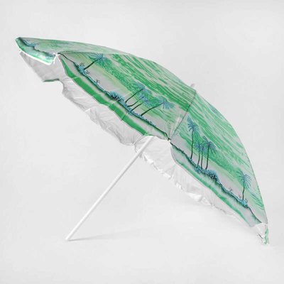 Зонт пляжный С 36388 (30) 4 цвета, С НАПЫЛЕНИЕМ, d=150см, длина 180см 76155 фото