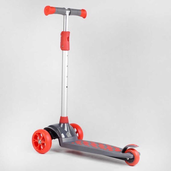 Самокат триколісний з підсвіткою коліс та деки (LK-52003) Best Scooter знімне кермо, колеса PU 114443 фото