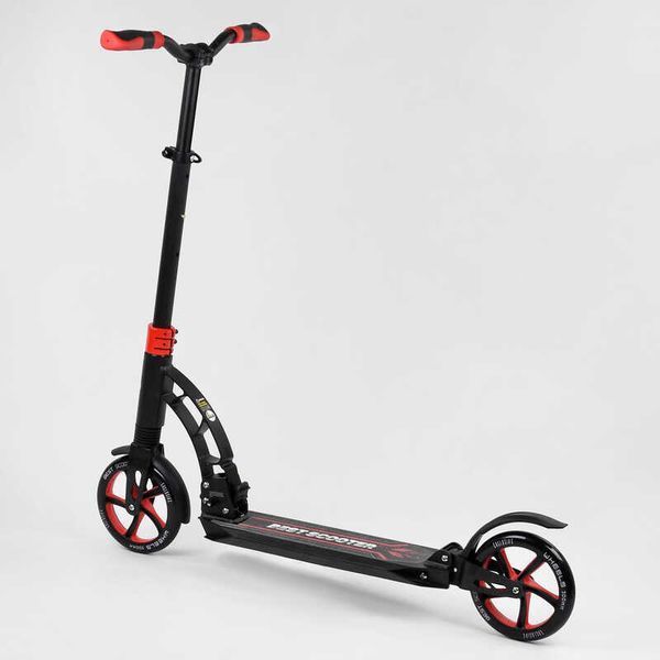 Самокат двухколесный с двумя амортизаторами "Best Scooter" (42923) колеса PU d - 200мм 100072 фото