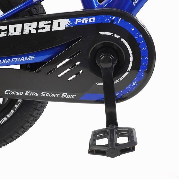 Детский велосипед CORSO Stream 14&Prime; SM-70411 - магниевая рама, литые диски, дисковые тормоза, лёгкий 7,9 кг 170423 фото