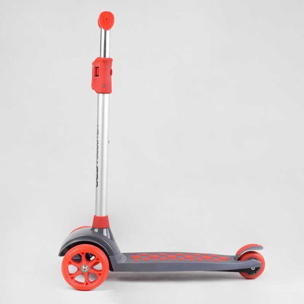 Самокат триколісний з підсвіткою коліс та деки (LK-52003) Best Scooter знімне кермо, колеса PU 114443 фото