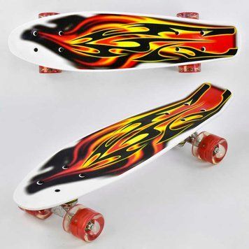 Пенні борд з колесами що світяться F 4380 Best Board, дошка=55см, колеса PU, d=6см 74548 фото