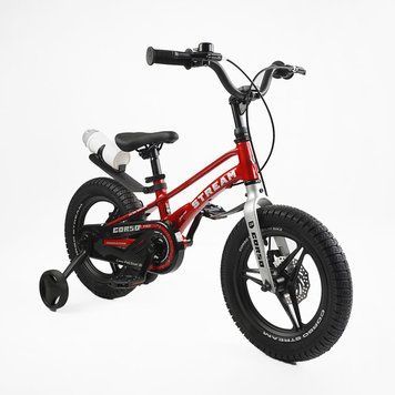 Дитячий велосипед CORSO Stream 14&Prime; SM-96132 - магнієва рама, литі диски, дискові гальма, легкий 7,9 кг 170426 фото
