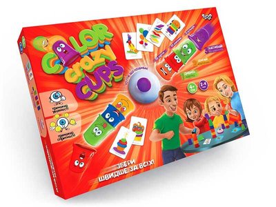 Настільна розважальна гра "Color Crazy Cups" (УКР) CCC-01-01U (5) "Danko Toys" 93867 фото