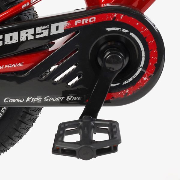Детский велосипед CORSO Stream 14&Prime; SM-96132 - магниевая рама, литые диски, дисковые тормоза, лёгкий 7,9 кг 170426 фото
