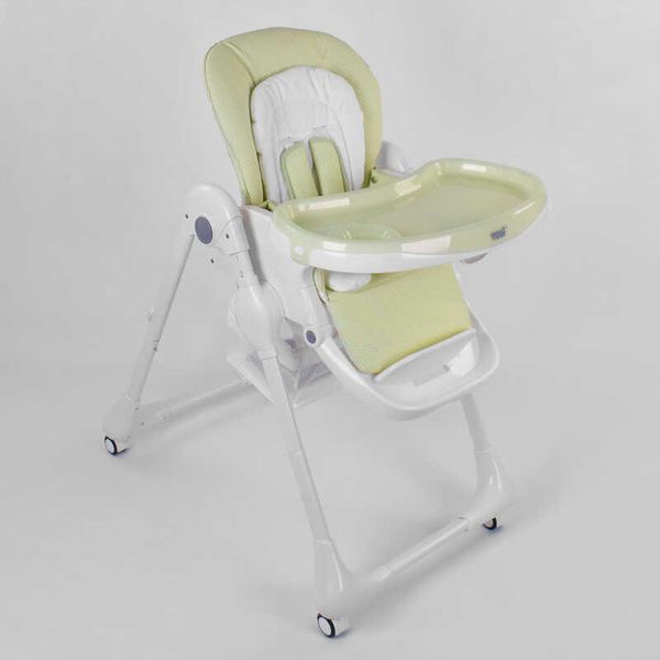 Стульчик для кормления Toti (W-56077) мягкий PU, мягкий вкладыш, 4 колеса, съемный столик, в коробке 96505 фото