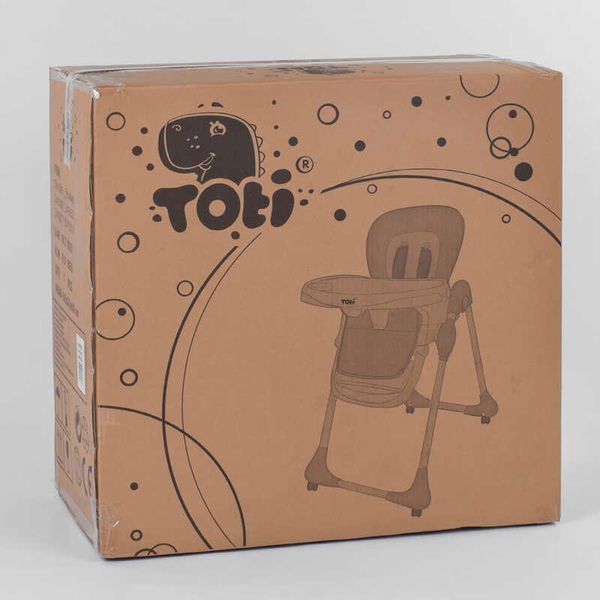 Стульчик для кормления Toti (W-56077) мягкий PU, мягкий вкладыш, 4 колеса, съемный столик, в коробке 96505 фото