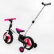 Детский велосипед трансформер с родительской ручкой 2/1 Беговел Best Trike (55475) колеса PU 10'' съемные педали 105226 фото 2
