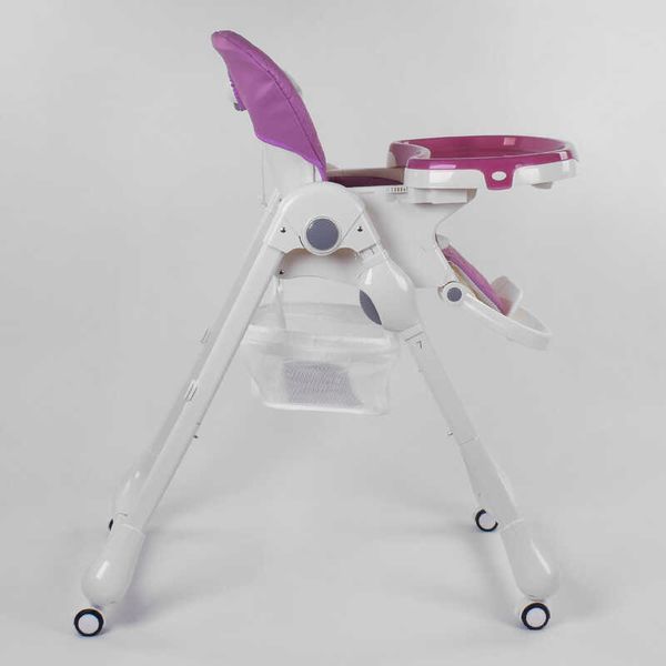 Стульчик для кормления Toti (W-62005) мягкий PU, мягкий вкладыш, 4 колеса, съемный столик, в коробке 96503 фото