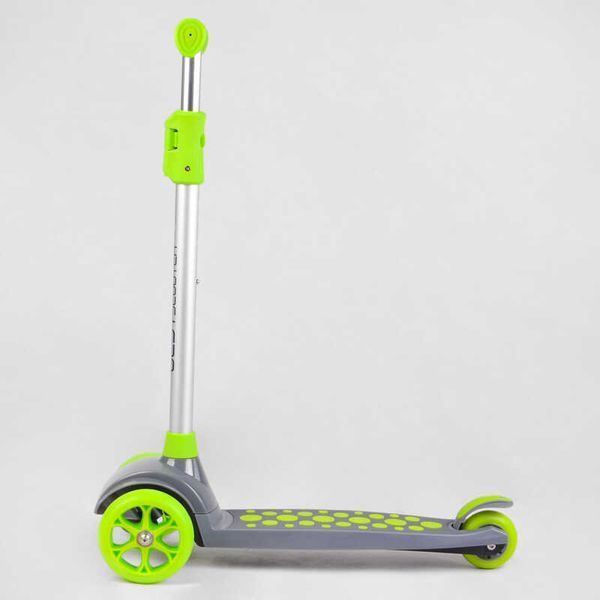 Самокат трехколесный с подсветкой колес и деки (LK-70111) Best Scooter съемный руль, колеса PU 114441 фото