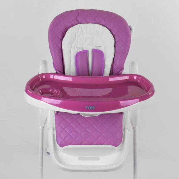 Стульчик для кормления Toti (W-62005) мягкий PU, мягкий вкладыш, 4 колеса, съемный столик, в коробке 96503 фото
