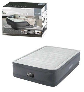 Intex Велюр матрац 64904 ND (2) 137х191х46см, вбудований електронасос, Півторамісний 148175 фото