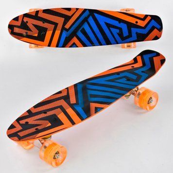 Пенні борд з колесами що світяться (F 7620) Best Board, дошка = 55см, колеса PU, світло, d = 6см 74545 фото