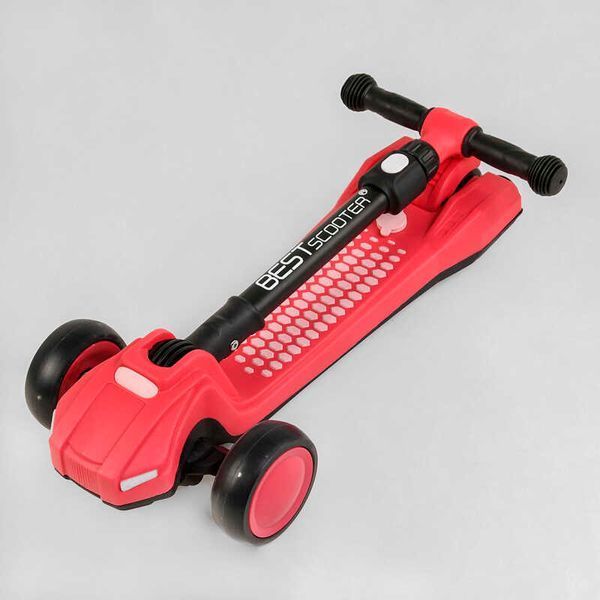 Самокат трехколесный с парогенератором и подсветкой (LT-11746) Best Scooter складной руль, колеса PU 111438 фото
