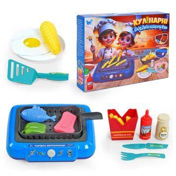 Кулинарные эксперименты с подсветкой и звуковыми эффектами (41446) WToys 13 аксессуаров, продукты меняют цвет, кухонную утварь 154306 фото