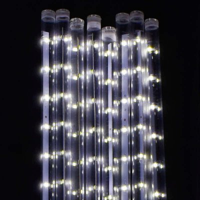 Гірлянда світлодіодна вулична на 320 лампочок "Бурулька" довжина проводу 3 метри, 8 плафонів, довжина лампочки 50 см, біле світло лампочок 70419 фото