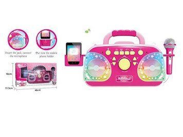Караоке 5021 (12/2) подсветка, микрофон, Bluetooth, MP3-кабель, USB-кабель, работает от сети, в коробке 155255 фото