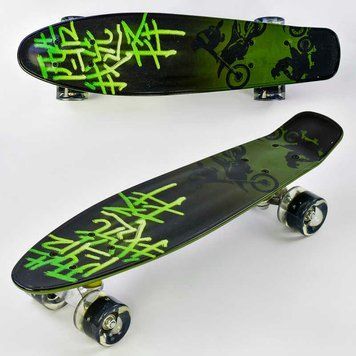 Пенні Борд дитячий з колесами що світяться F 9160 Best Board, дошка=55см, колеса PU, d=6см 74498 фото