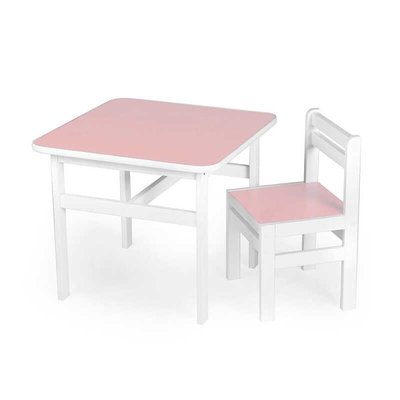 Стіл + стільчик дитячий, колір - рожевий DS-SP04 (1) у плівці 151427 фото
