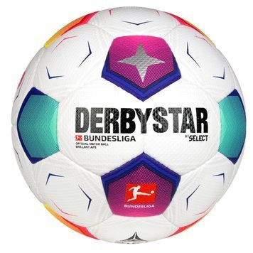 М'яч футбольний SELECT DERBYSTAR Bundesliga Brillant APS v23 (634) біло/син/фіолет, 5 391598 фото