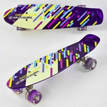Пенні борд Скейтборд (F 9797) Best Board, дошка=55см, колеса PU, СВІТЯТЬСЯ, d=6см 74500 фото