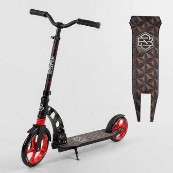 Самокат двоколісний з амортизатором "Best Scooter" (61711) колеса PU d переднє 230мм, d заднє 180мм 103455 фото