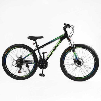 Велосипед Спортивный Corso &laquo;PULSAR&raquo; 26" дюймов PL-26407 (1) рама алюминиевая 13&rsquo;&rsquo;, оборудование Shimano 21 скорость, собран на 75 164801 фото