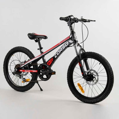 Дитячий спортивний велосипед 20'' CORSO «Speedline» (MG-29535) магнієва рама, Shimano Revoshift 7 швидкостей, зібраний на 75% 103532 фото