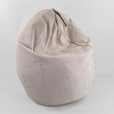 Кресло-мешок "Груша" пенополистероловые шарики, ткань велюр - цвет бежевый Homefort 102264 фото