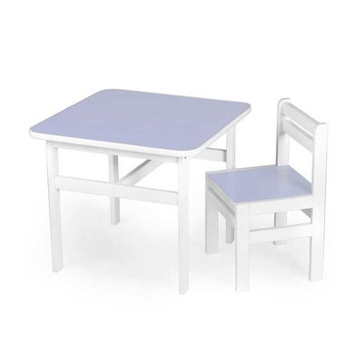 Стіл + стільчик дитячий, колір - фіолетовий (лаванда) DS-SP03 (1) у плівці 150609 фото