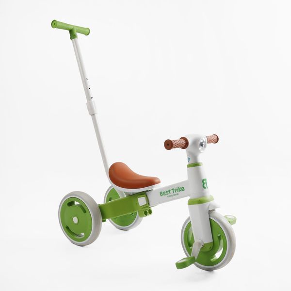 Трехколесный велосипед с родительской ручкой Best Trike (LB-10240) материал рамы нейлон, колеса передние 10", задние 8" 176362 фото