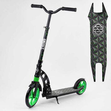 Самокат двоколісний з амортизатором "Best Scooter" (62798) колеса PU d переднє 230мм, d заднє 180мм 99666 фото