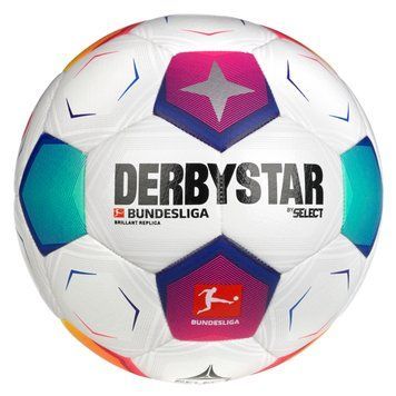 М'яч футбольний SELECT DERBYSTAR Bundesliga Brillant Replica v23 (672) біло/син/фіолет, 4 395410 фото