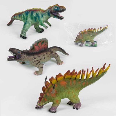 Динозавр музыкальный Q 9899-507 А (36/2) 4 вида, мягкий, резиновый, 41 см, 1 шт в пакете 79378 фото