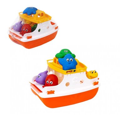 Детский набор для купания Паром (7938) "Technok Toys", в сетке 103386 фото