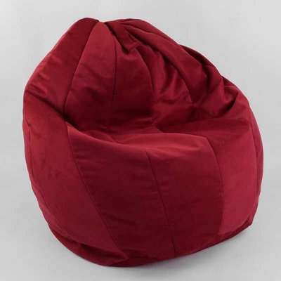 Кресло-мешок "Груша" 207000412 "Homefort" пенополистероловый шарик, ткань велюр - цвет бордо (1) 102262 фото