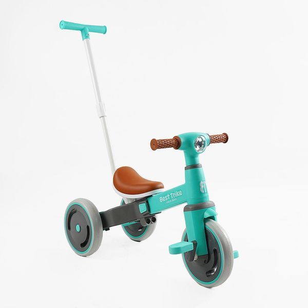 Трехколесный велосипед с родительской ручкой Best Trike (LB-10360) материал рамы нейлон, колеса передние 10", задние 8" 176345 фото